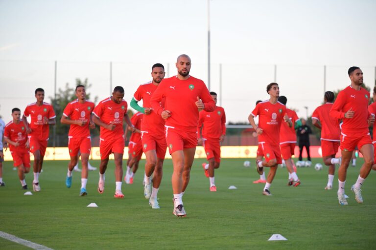المنتخب الوطني المغربي يستعد لمواجهتي أفريقيا الوسطى