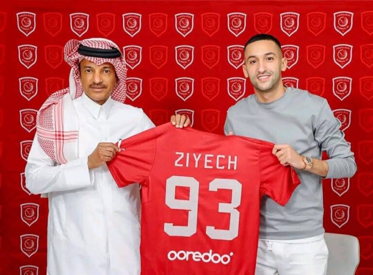 حكيم زياش ينضم رسميًا إلى الدحيل القطري لتعزيز خط الهجوم