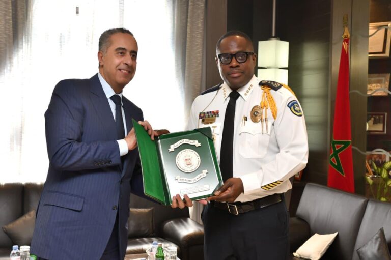 السيد عبداللطيف حموشي يستقبل المفتش العام للشرطة بجمهورية ليبيريا