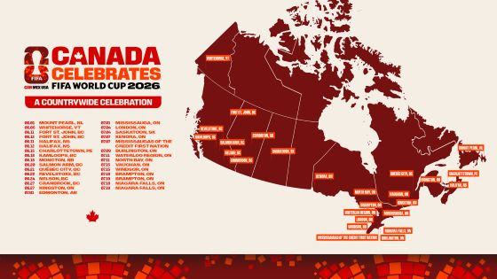 الفيفا يطلق برنامج “كندا تحتفل” لإحياء أجواء FIFA World Cup 2026 في مختلف أنحاء البلاد