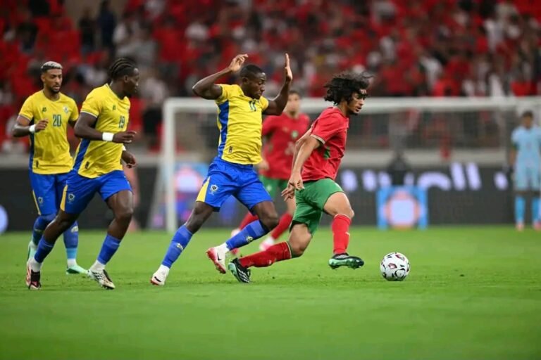 المنتخب الوطني المغربي ينتصر على الغابون بثنائية نظيفة