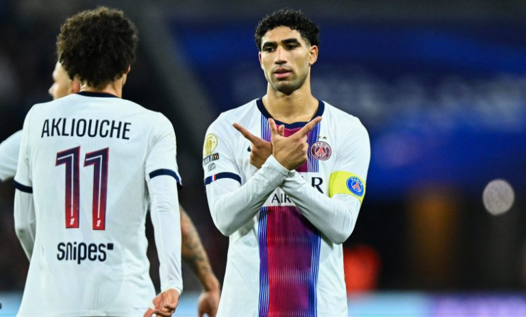 أشرف حكيمي يتألق ويقود باريس سان جيرمان لتجاوز عقبة لوهافر في الدوري الفرنسي